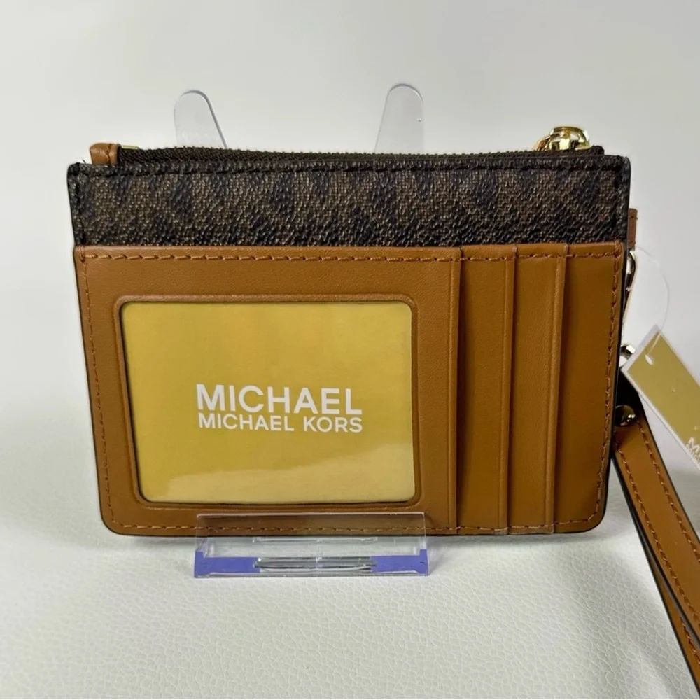 NEW Women’s Michael Kors Small Logo Zip Wallet - Picture 5 of 5